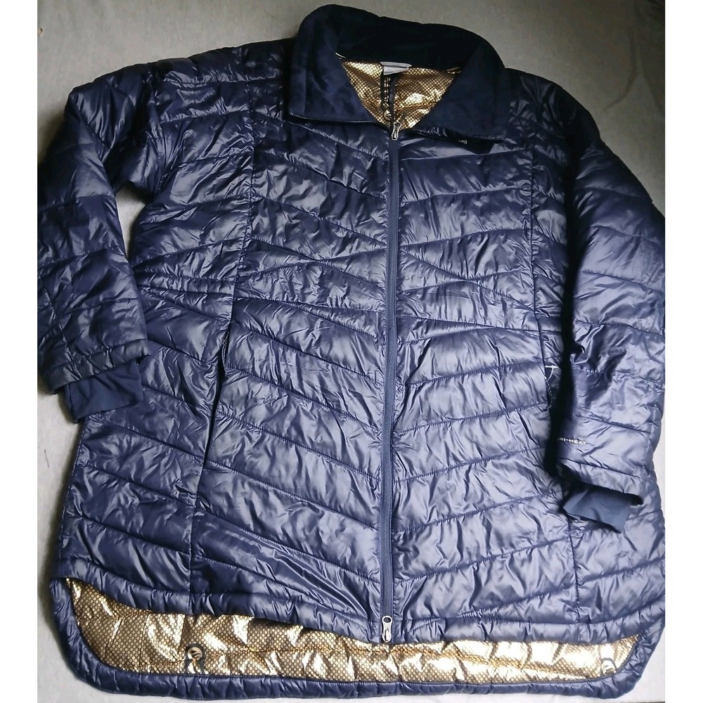 Columbia Jacket 3x Joy Peak Infinity Omni Heat Quilted Parka Outdoor No Hood